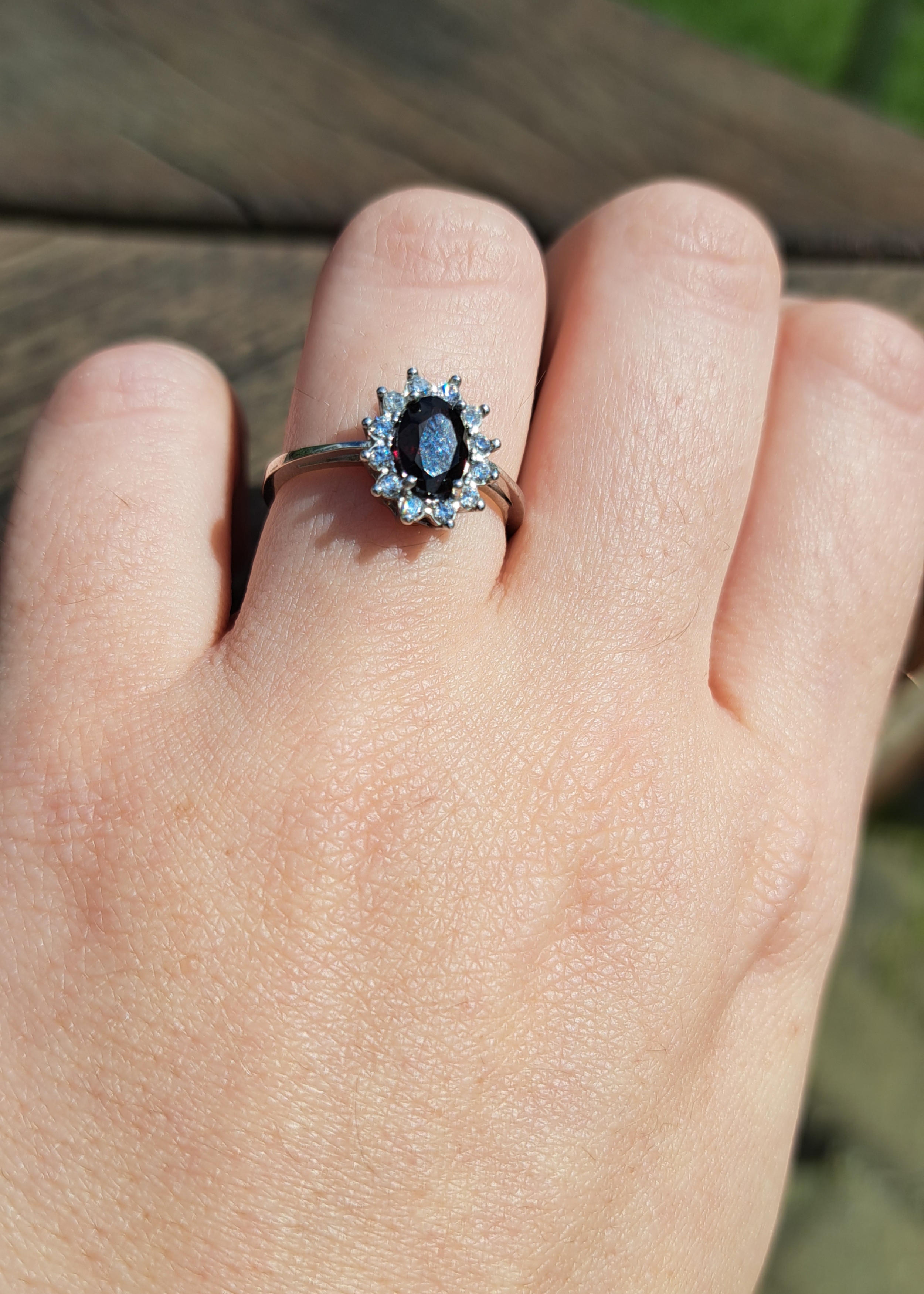 Oval 2025 garnet ring